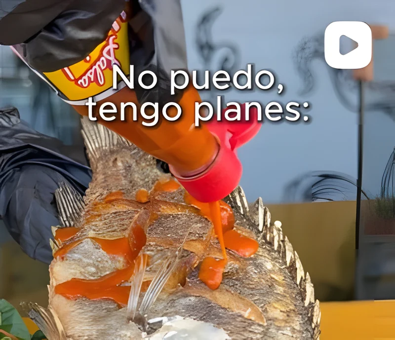 Pescado zarandeado bañado en salsa